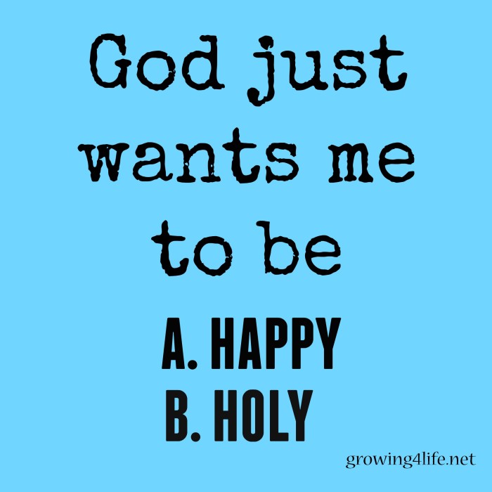 Happy or Holy
